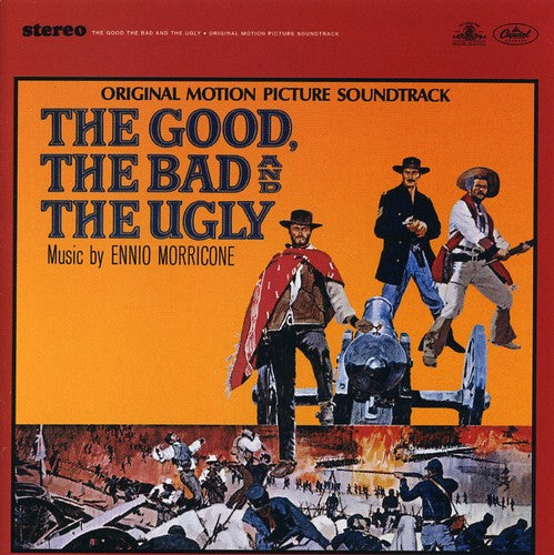 the album cover for Ennio Morricone - Good Bad & Ugly / O.S.T. [Remastered]