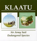 the album cover for Klaatu - Sir Army Suit/Endangered Species [Import]