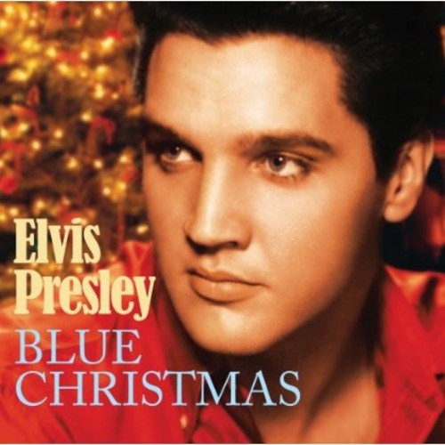the album cover for Elvis Presley - Blue Christmas