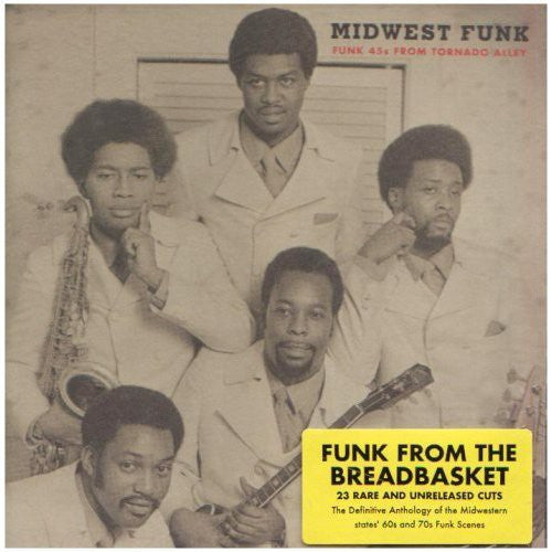 the album cover for Midwest Funk-45s From Tornado Alley - Midwest Funk: Funk 45's From Tornado Alley