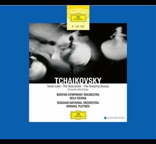 the album cover for SEIJI OZAWA - Swan Lake / Nutcracker / Sleeping Beauty