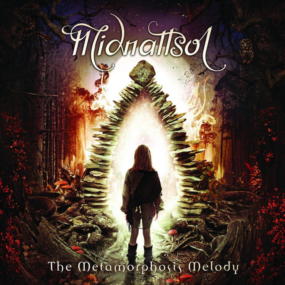 the album cover for Midnattsol - The Metamorphosis Melody