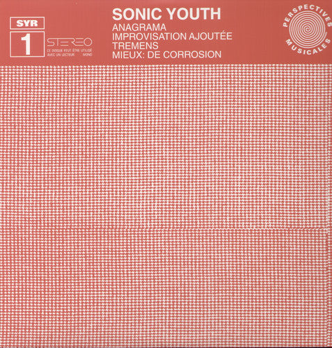 the album cover for Sonic Youth - Anagrama (ltd Ed Ep)