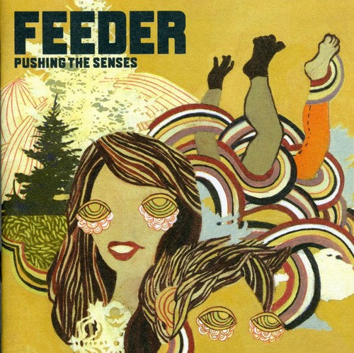 the album cover for Feeder - Pushing The Senses [Import]