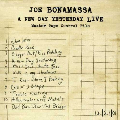 the album cover for Joe Bonamassa - A New Day Yesterday Live