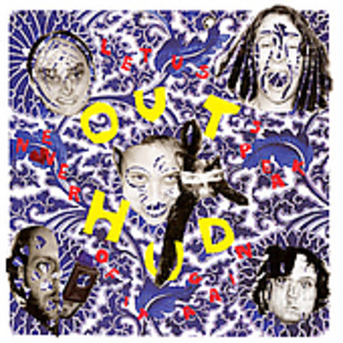 the album cover for Out Hud - Let Us Never Speak of It Again