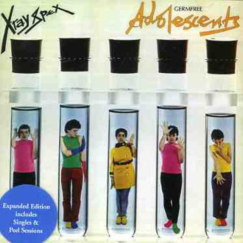 the album cover for X-Ray Spex - Germ Free Adolescents