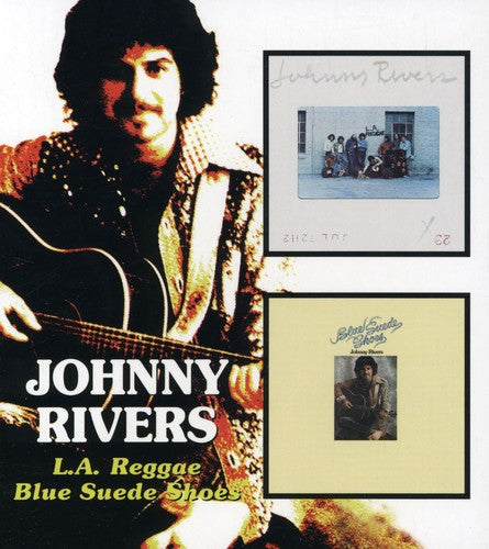 the album cover for Johnny Rivers - L.A Reggae/Blue Suede Shoes [Import]