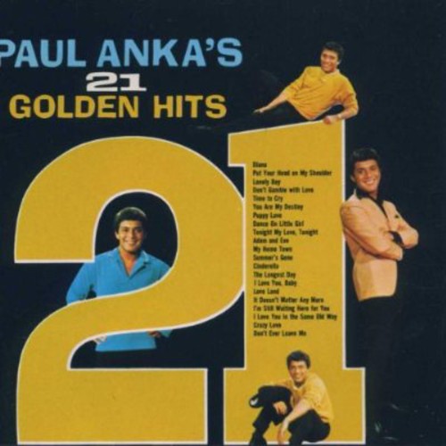 the album cover for Paul Anka - 21 Golden Hits