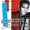the album cover for Carl Perkins - Blue Suede Shoes
