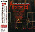 the album cover for Accept - Restless & Wild