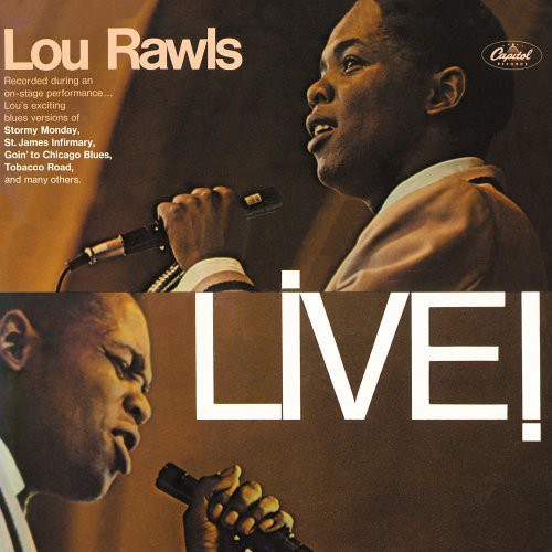 the album cover for Lou Rawls - Live