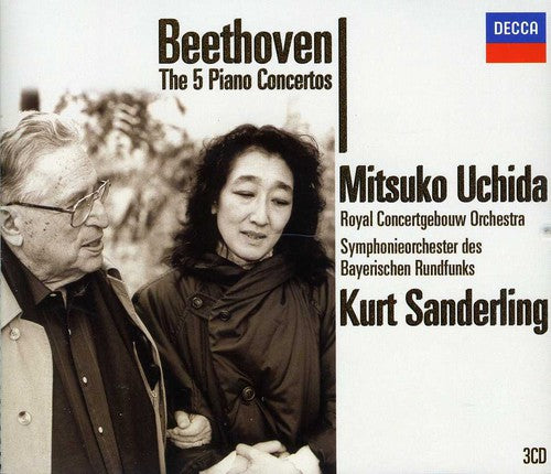 the album cover for MITSUKO UCHIDA - Piano Concertos 1-5
