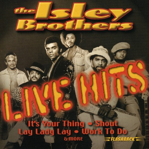 the album cover for The Isley Brothers - Live Hits