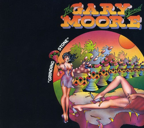 the album cover for Gary Moore - Grinding Stone [Import]