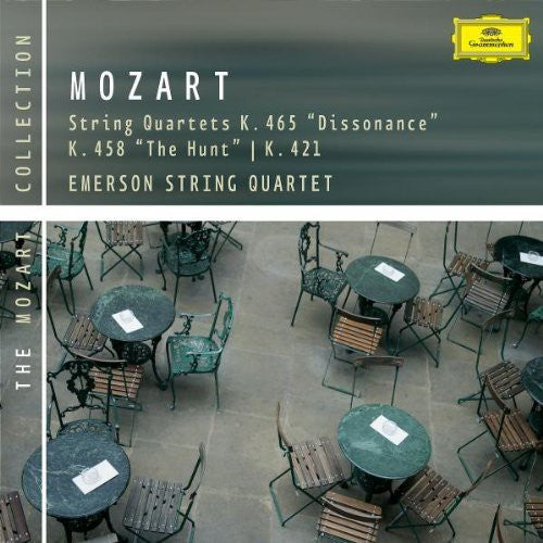 the album cover for Emerson String Quartet - String Quartets in D Min / Hunt / Dissonance