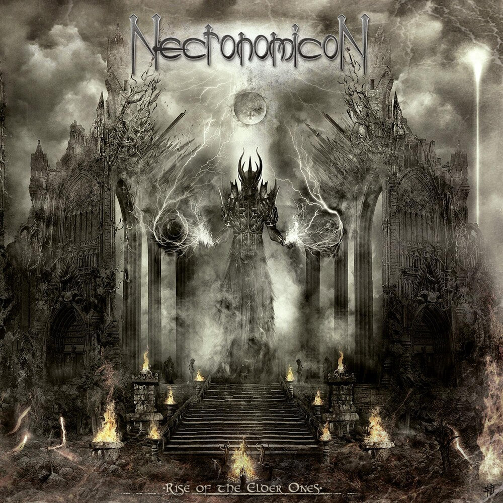 the album cover for Necronomicon - Rise of the Elder Ones
