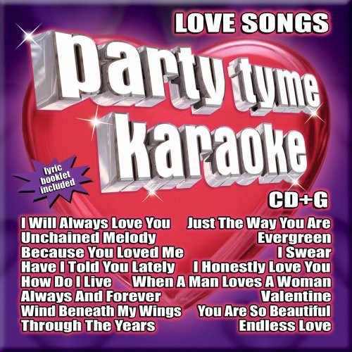 the album cover for Party Tyme Karaoke - Party Tyme Karaoke: Love Songs
