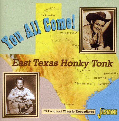 the album cover for You All Come! East Texas Honky Tonk-25 Original Cl - You All Come! East Texas Honky Tonk-25 Original Cl [Import]