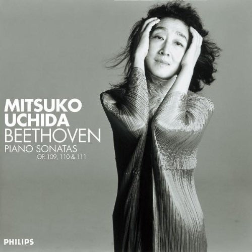 the album cover for MITSUKO UCHIDA - Late Piano Sonatas