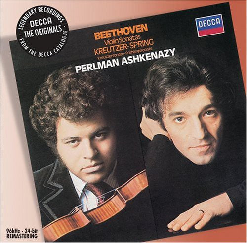 the album cover for Itzhak Perlman - Spring & Kreutzer Sonatas [Remastered]
