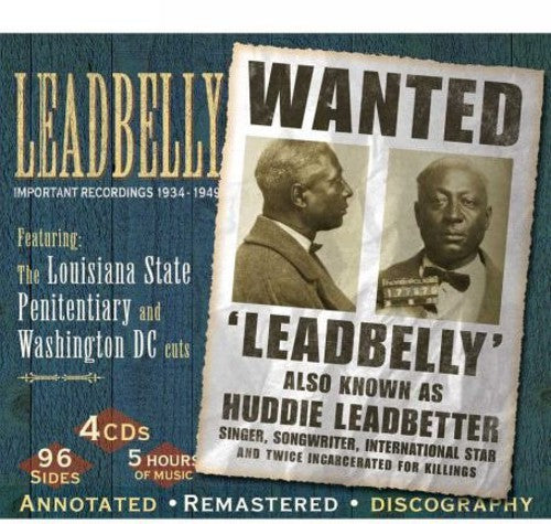 the album cover for Lead Belly - Important Recordings 1934-1949