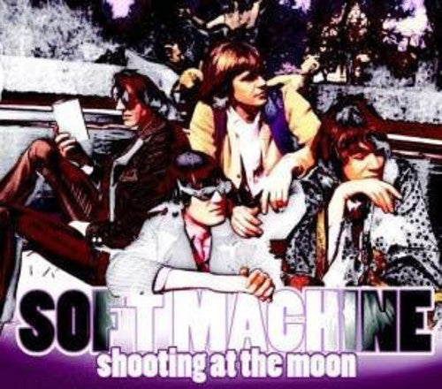 the album cover for Soft Machine - Shooting at the Moon