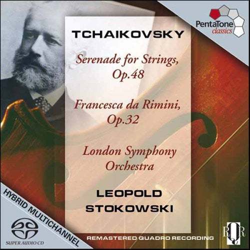 the album cover for P.I. Tchaikovsky - Serenade for Strings Op 48 & Op 32