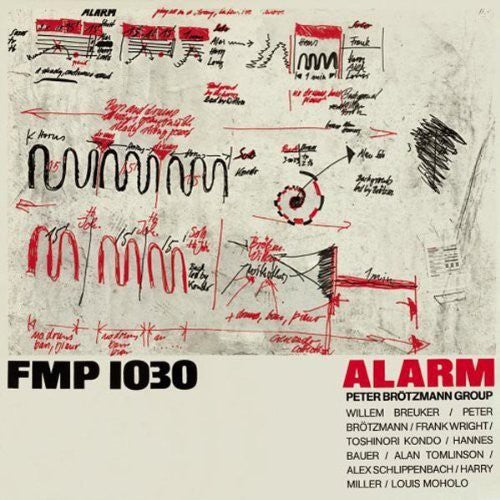 the album cover for Brotzmann/Uuskyla Duo - Alarm (1981)