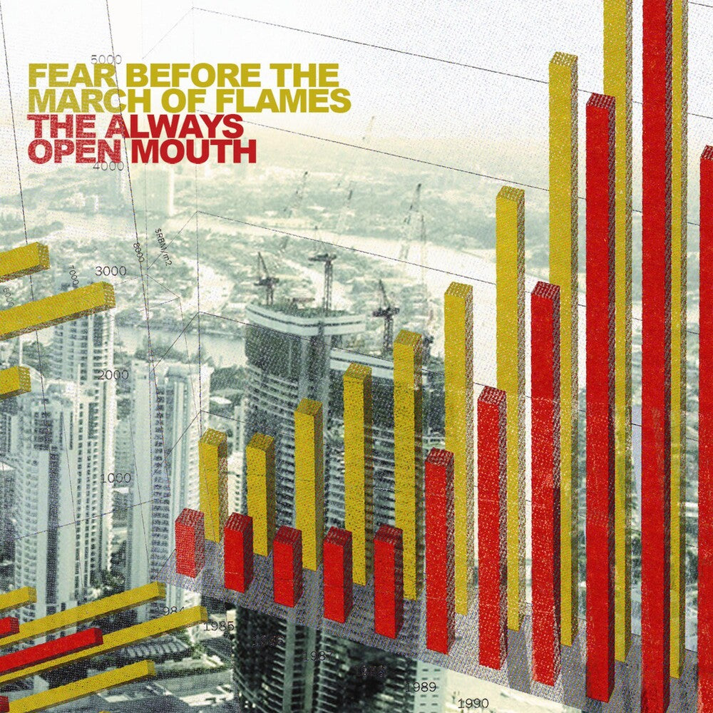 the album cover for Fear Before The March Of Flames - Always Open Mouth