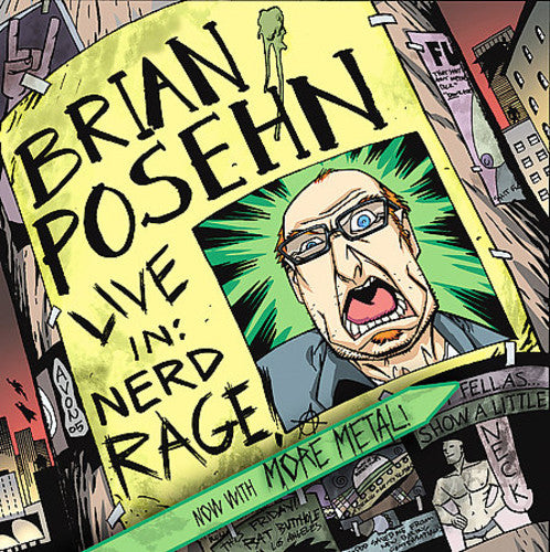 the album cover for Brian Posehn - Live in: Nerd Rage