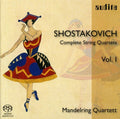 the album cover for Shostakovich / Mandelring Quartet - String Quartets 1