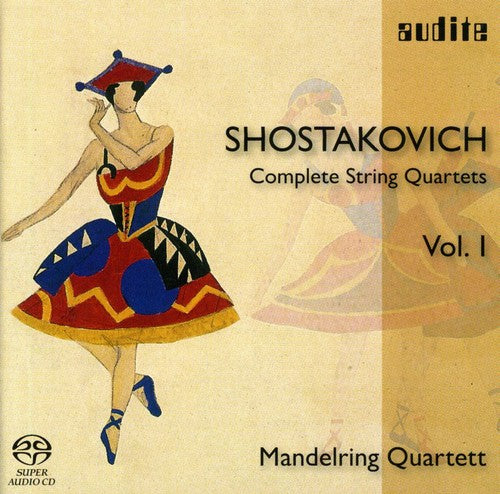 the album cover for Shostakovich / Mandelring Quartet - String Quartets 1