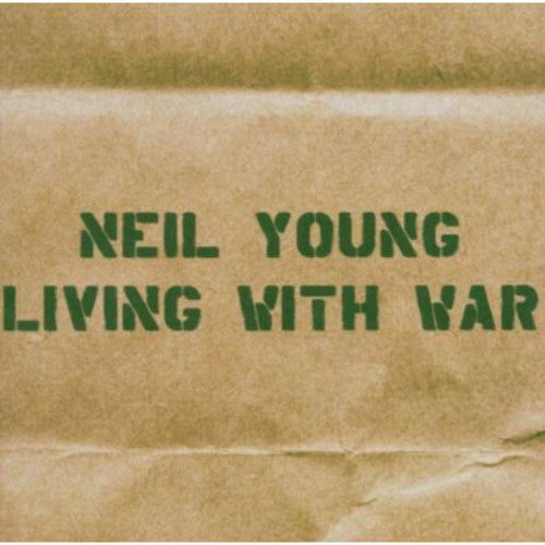 the album cover for Neil Young - Living with War
