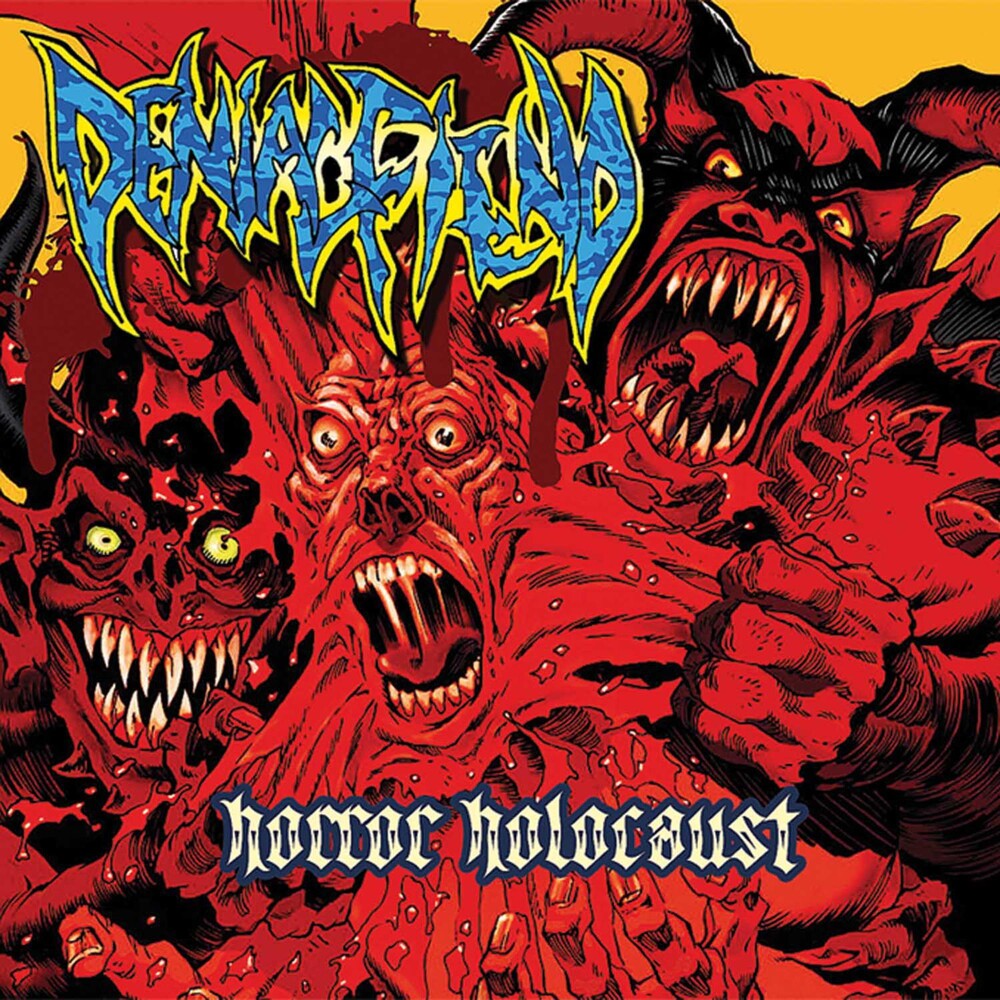 the album cover for Denial Fiend - Horror Holocaust