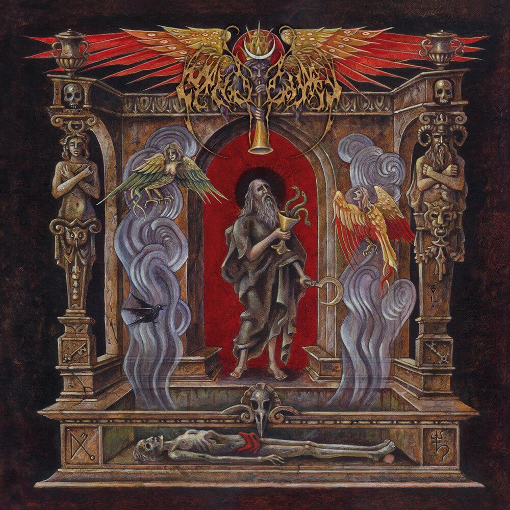 the album cover for Nightbringer - Hierophany of the Open Grave