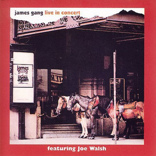 the album cover for James Gang - Live in Concert