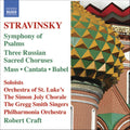 the album cover for Robert Craft - Symphony of Psalms
