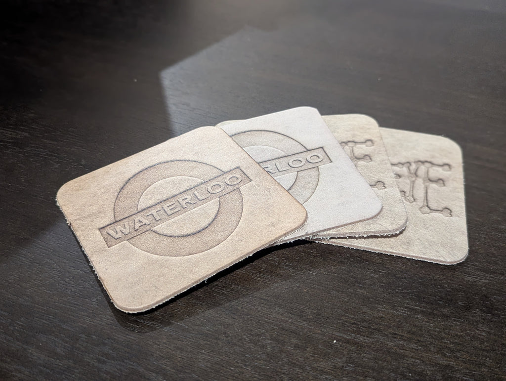 Waterloo Records & V - Coaster-Leather/Asstd [LICENSED MERCHANDISE]