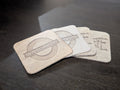 Waterloo Records & V - Coaster-Leather/Asstd [LICENSED MERCHANDISE]